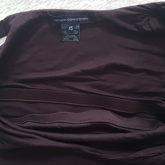 French Connection asymmetric brown flowy tank top - Picture 4 of 7